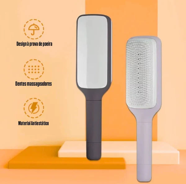 Escova Prática Self-Cleaning